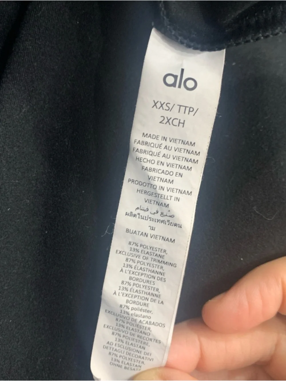 Alo Yoga Alosoft Head Start Dress Black Size XSS Sleeveless Bodycon